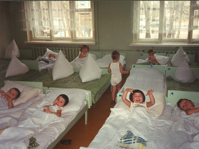 Bedroom in Kazakh orphanage